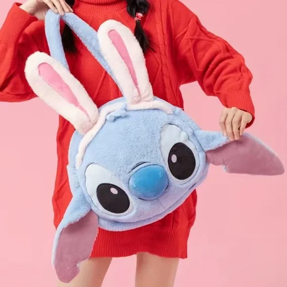 Large Disney Lilo & Stich bunny ears Plush Shoulder Bag - Picture 12 of 13